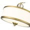 Z-Lite Cosmopolitan 3 Light Semi Flush Mount, Heritage Brass & Etched White 307SF-HBR - alternate 4